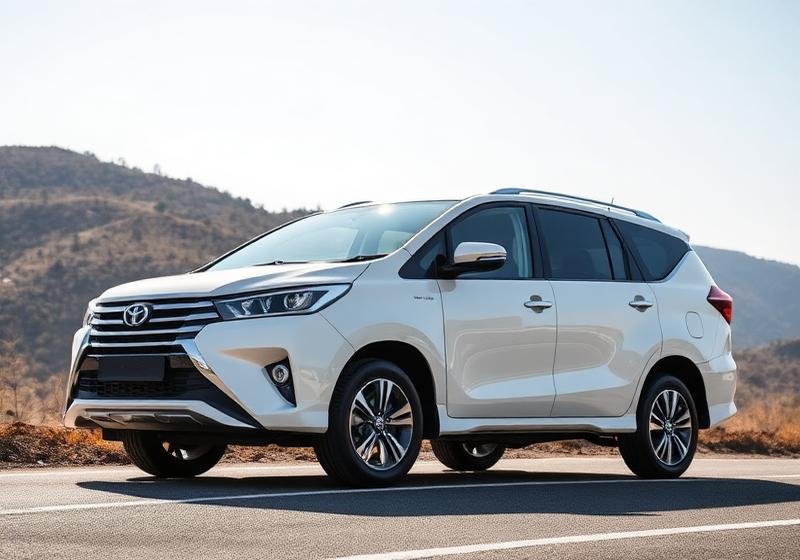 White Innova Crysta premium MPV