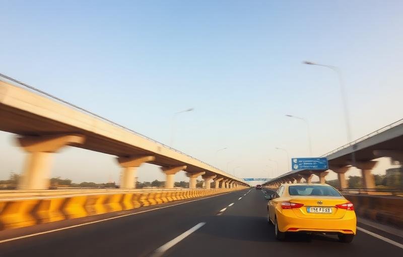 Delhi airport to Jaipur highway taxi